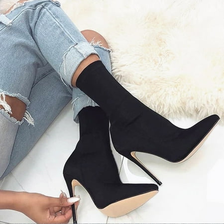 Lhked Women s Sexy Fluorescent Color Sleeve Mid Tube Stretch Fabric High Heeled Boots Party Dress Shoes 5.5
Lhked Women s Sexy Fluorescent Color Sleeve Mid Tube Stretch Fabric High Heeled Boots Party Dress Shoes 5.5