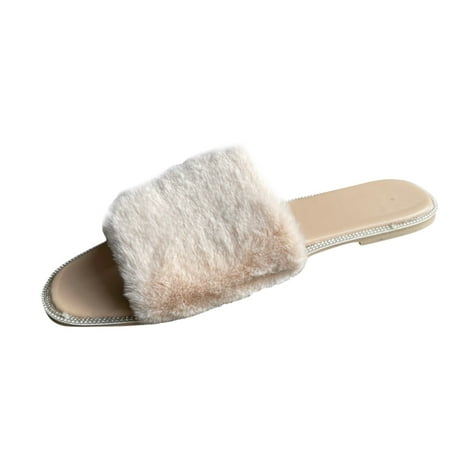 Pgeraug womens slippers Ladies Fashion Outer Wear Large Size Rhinestone ry Slippers mens slippers Beige 40
Pgeraug womens slippers Ladies Fashion Outer Wear Large Size Rhinestone ry Slippers mens slippers Beige 40