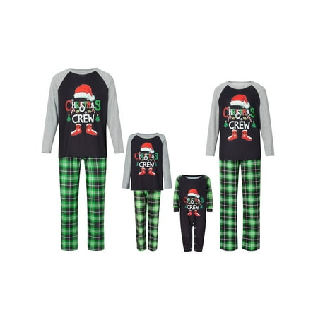 Christmas Pajamas for Family Matching Set Long Sleeve Letter Print Raglan Tops + Plaid Pants Sleepwear Set
Christmas Pajamas for Family Matching Set Long Sleeve Letter Print Raglan Tops + Plaid Pants Sleepwear Set