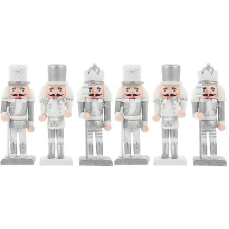 TOYMYTOY 6 pcs Traditional Wooden Nutcracker Ornaments Festive Nutcracker Christmas Decor
TOYMYTOY 6 pcs Traditional Wooden Nutcracker Ornaments Festive Nutcracker Christmas Decor