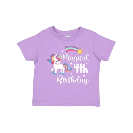 Inktastic Magical 4th Birthday Rainbow Unicorn with Star Gift Toddler Boy or Toddler Girl T-Shirt
Inktastic Magical 4th Birthday Rainbow Unicorn with Star Gift Toddler Boy or Toddler Girl T-Shirt