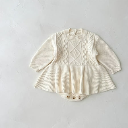 Hunpta Babys Newborn Infant Girls Solid Spring Winter Long Sleeve Knit Sweater Romper Bodysuit Dress Clothes
Hunpta Babys Newborn Infant Girls Solid Spring Winter Long Sleeve Knit Sweater Romper Bodysuit Dress Clothes