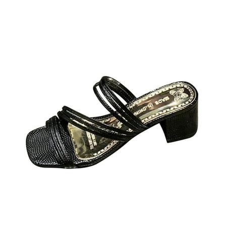 Women Sandals Clearance 2023! KBODIU Women s Heeled Sandals Backless Mules Slip On Block Heels New Fashion Outwear Sandals With Thick Heels And Square Head Slippers Non-Slip
Women Sandals Clearance 2023! KBODIU Women s Heeled Sandals Backless Mules Slip On Block Heels New Fashion Outwear Sandals With Thick Heels And Square Head Slippers Non-Slip