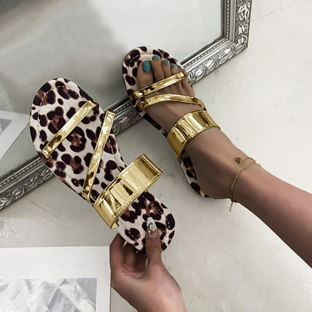 Cathalem Women s Wedge Sandals Size 9w Ladies Fashion Summer Thin Strap Combination Leopard Print Flat Women Wide Width Sandals Gold 8
Cathalem Women s Wedge Sandals Size 9w Ladies Fashion Summer Thin Strap Combination Leopard Print Flat Women Wide Width Sandals Gold 8