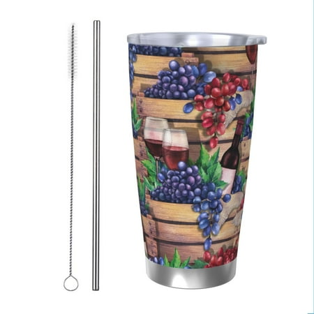 Salouo Glasses Of Red Wine 1 Print 20oz Tumbler with Lid Stainless Steel Vacuum Insulated Tumbler Durable Insulated Coffee Mug Thermal Cup with Splash Proof Sliding Lid-Straw Two-piece Set
Salouo Glasses Of Red Wine 1 Print 20oz Tumbler with Lid Stainless Steel Vacuum Insulated Tumbler Durable Insulated Coffee Mug Thermal Cup with Splash Proof Sliding Lid-Straw Two-piece Set