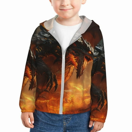 Gaeub Fiery Dragon Of Chaos Print Athletic Sun Protection Hoodie for Kids Long Sleeve Outdoor UV Shirt Running Fishing Top for Boys Girls-2 Years
Gaeub Fiery Dragon Of Chaos Print Athletic Sun Protection Hoodie for Kids Long Sleeve Outdoor UV Shirt Running Fishing Top for Boys Girls-2 Years