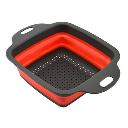 Toydish SMALL Colander Silicone Strainer Collapsible with Extendable Handle Over The Sink Colander Drain Basket for Pasta Vegetable Fruit Dishes Home Kitchen (RED)
Toydish SMALL Colander Silicone Strainer Collapsible with Extendable Handle Over The Sink Colander Drain Basket for Pasta Vegetable Fruit Dishes Home Kitchen (RED)