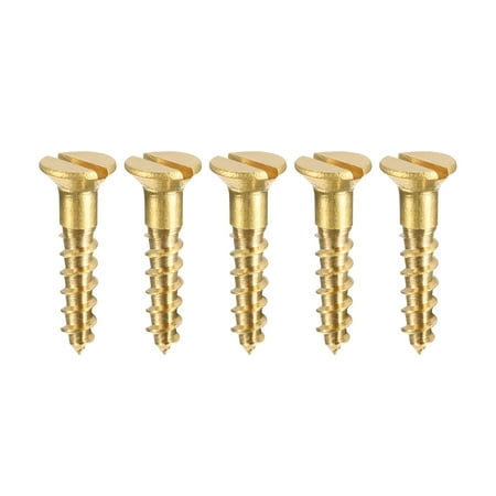 Uxcell M2.5 x 12mm Wood Screws Slotted Flat Head Brass Self-Tapping Screw 100 Pack
Uxcell M2.5 x 12mm Wood Screws Slotted Flat Head Brass Self-Tapping Screw 100 Pack