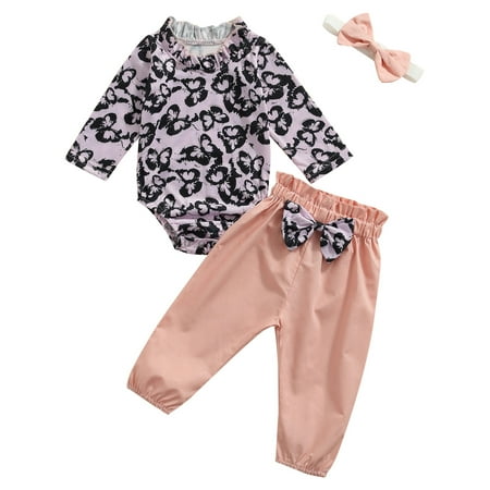 Canrulo 3PCS Newborn Baby Girls Butterfly Print Long Sleeve Stand-Neck Romper Elastic Waist Long Pants Pink 18-24 Months
Canrulo 3PCS Newborn Baby Girls Butterfly Print Long Sleeve Stand-Neck Romper Elastic Waist Long Pants Pink 18-24 Months