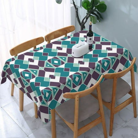 Tablecloth Geometric Shape Patterns Table Cloth For Rectangle Tables Waterproof Resistant Picnic Table Covers For Kitchen Dining/Party(54x72in)
Tablecloth Geometric Shape Patterns Table Cloth For Rectangle Tables Waterproof Resistant Picnic Table Covers For Kitchen Dining/Party(54x72in)