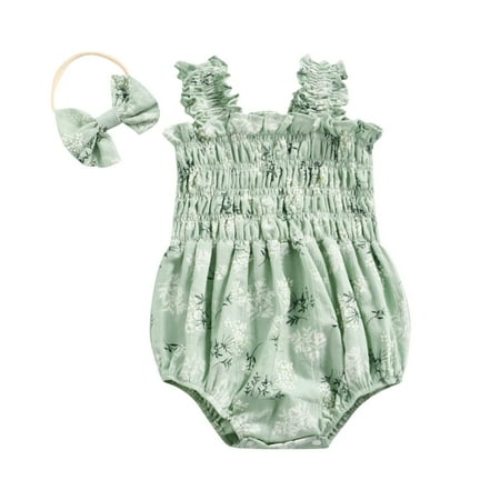 Summer Newborn Infant Toddler Baby Girl Cute Floral Print Ruffle Sleeveless Jumpsuit Headband Outfits - Adorable 0-24M D05
Summer Newborn Infant Toddler Baby Girl Cute Floral Print Ruffle Sleeveless Jumpsuit Headband Outfits - Adorable 0-24M D05