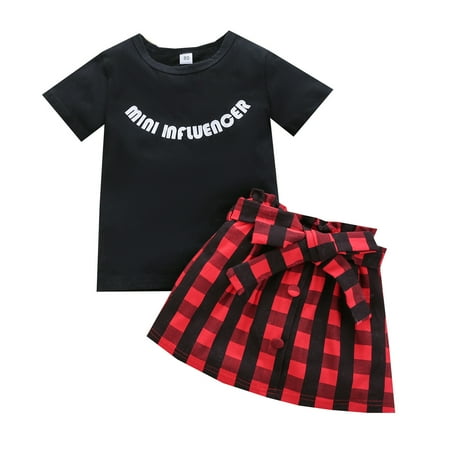 Kids Toddler Baby Girls Outfit Set Spring Summer Plaid Cotton Print Short Sleeve Tshirt Shorts Outfits Clothes
Kids Toddler Baby Girls Outfit Set Spring Summer Plaid Cotton Print Short Sleeve Tshirt Shorts Outfits Clothes