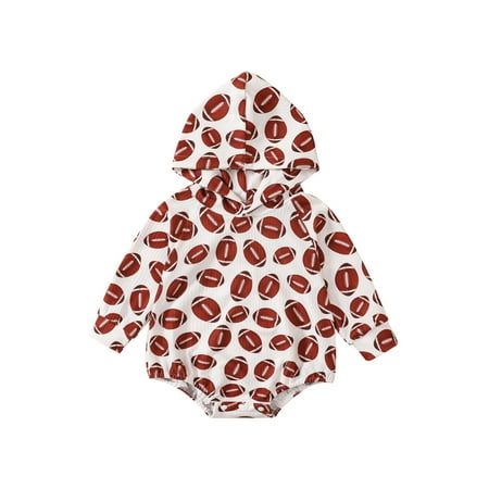 Amuver Baby Girl Boy Romper Long Sleeve Hooded Neck Rugby Print Buttons Decoration Spring Short Jumpsuit
Amuver Baby Girl Boy Romper Long Sleeve Hooded Neck Rugby Print Buttons Decoration Spring Short Jumpsuit