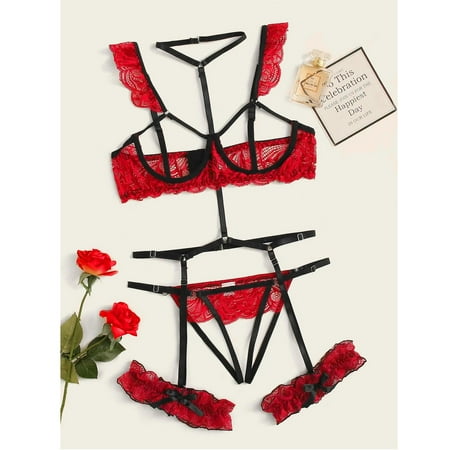 Cathalem Lace Thong And Bra Set Lace Underwear Pajamas Ring Sleepwear Lingerie Garter Steel Sexy Fashion Mens Briefs Summer Underwear Red Medium
Cathalem Lace Thong And Bra Set Lace Underwear Pajamas Ring Sleepwear Lingerie Garter Steel Sexy Fashion Mens Briefs Summer Underwear Red Medium