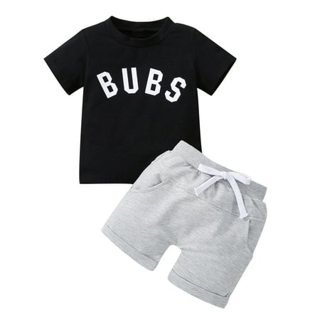 Baby Boys Outfits Short Sleeve Cotton Graphic Tee and Shorts 6-12 Months Toddler Kids Baby Boys Fashion Cute Short Sleeve Cartoon Letter Print Casual Pocket Shorts Suit
Baby Boys Outfits Short Sleeve Cotton Graphic Tee and Shorts 6-12 Months Toddler Kids Baby Boys Fashion Cute Short Sleeve Cartoon Letter Print Casual Pocket Shorts Suit