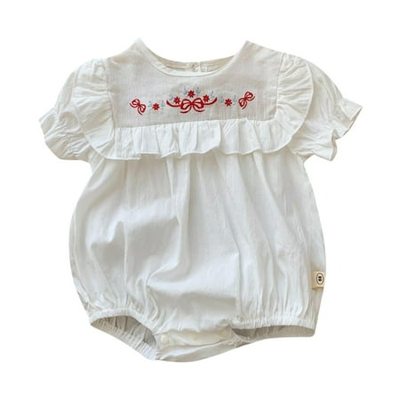 MANHUJI Baby Girls Clothing Summer Baby Embroidered Pattern Lace Collar Short Sleeve Bag Fart Coat Casual Going Out for 0 To 2 Years Baby Boy Clothes 0-3 Months Baby Girl (White 66)
MANHUJI Baby Girls Clothing Summer Baby Embroidered Pattern Lace Collar Short Sleeve Bag Fart Coat Casual Going Out for 0 To 2 Years Baby Boy Clothes 0-3 Months Baby Girl (White 66)