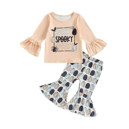 Otqutp Spring Baby Bodysuits Kids Outfit Soft Cotton Warm Crewneck Long Sleeve Crew Neck Top and Pumpkin Print Flared Pants Set for Boys Girls
Otqutp Spring Baby Bodysuits Kids Outfit Soft Cotton Warm Crewneck Long Sleeve Crew Neck Top and Pumpkin Print Flared Pants Set for Boys Girls