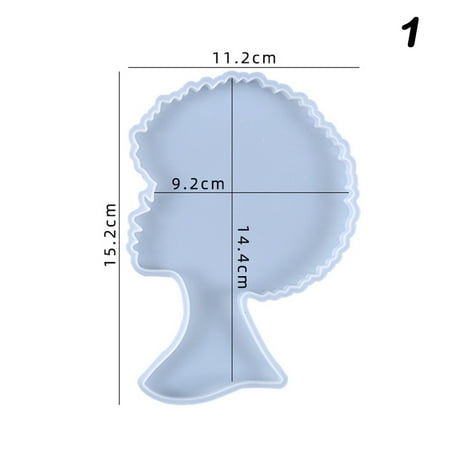 Afro Profile Coaster Casting Mold Soft Woman Men Head Shape Silicone Epoxy Mold Tray For Diy Craft Cookies Chocolates New
Afro Profile Coaster Casting Mold Soft Woman Men Head Shape Silicone Epoxy Mold Tray For Diy Craft Cookies Chocolates New