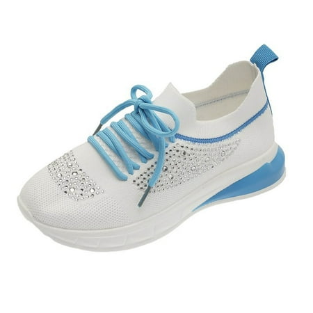 Lyinloo Summer Fashion Rhinestone Flying Woven Color Matching Women s Mesh Sports Shoes Light Blue 42
Lyinloo Summer Fashion Rhinestone Flying Woven Color Matching Women s Mesh Sports Shoes Light Blue 42