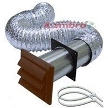 Lambro Industries 1379B 4 x 8 Brown Louver Vent Kit