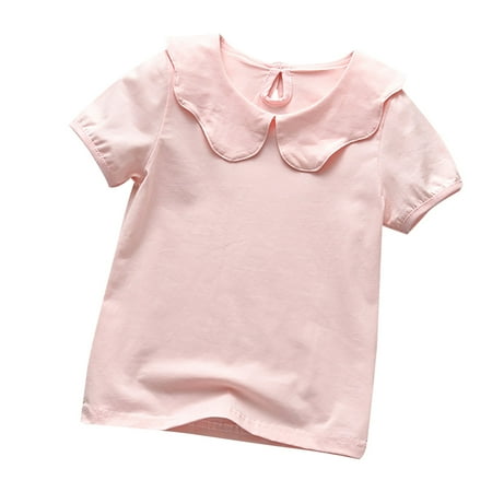 Girls Summer T Shirt Small Fresh Short Sleeve Turn Crew Neck Solid Color Casual Seaside Exclusive
Girls Summer T Shirt Small Fresh Short Sleeve Turn Crew Neck Solid Color Casual Seaside Exclusive