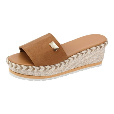Liaosiiii Women Shoes Fashionable Wedge Platform Sandals Bohemian Beach Slippers Sandals for Women Dressy Summer Wedge
Liaosiiii Women Shoes Fashionable Wedge Platform Sandals Bohemian Beach Slippers Sandals for Women Dressy Summer Wedge