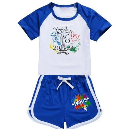 Xiulive Boys And Girls French Tower Tourism Commemorative Print Color Block Sleeves T Shirt Shorts Casual Clothing Set 1 Kids Classic Fit Outfits
Xiulive Boys And Girls French Tower Tourism Commemorative Print Color Block Sleeves T Shirt Shorts Casual Clothing Set 1 Kids Classic Fit Outfits