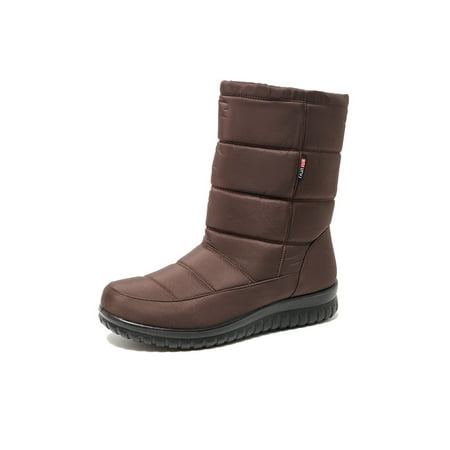 Woobling Womens Warm Shoes Mid-Calf Winter Boot Faux Fur Snow Boots Work Shoe Casual Plush Lined Comfort Brown 7
Woobling Womens Warm Shoes Mid-Calf Winter Boot Faux Fur Snow Boots Work Shoe Casual Plush Lined Comfort Brown 7