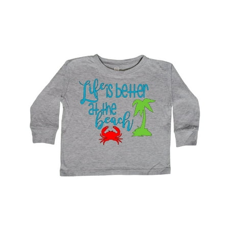 Inktastic Life is Better at the Beach Crab and Palm Tree Gift Toddler Boy or Toddler Girl Long Sleeve T-Shirt
Inktastic Life is Better at the Beach Crab and Palm Tree Gift Toddler Boy or Toddler Girl Long Sleeve T-Shirt