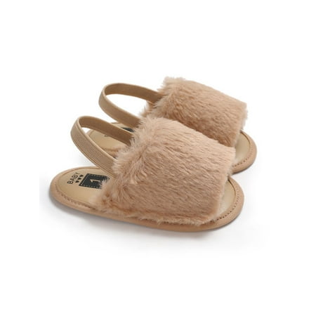 Diconna Baby Faux Fur Sandals Infant Girls Soft Sole Shoes Plush Slide Sandal Kids Slippers Brown 0-6m
Diconna Baby Faux Fur Sandals Infant Girls Soft Sole Shoes Plush Slide Sandal Kids Slippers Brown 0-6m