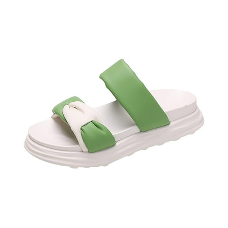 KI-8jcuD Womens Slide Slippers Thick Bottom Women S Sandals Summer Thick Head Fashion Double Women S Sandals Casual Beach Slippers Sandals For Women Size 11 Wide Width Memory Foam Sandals Wom
KI-8jcuD Womens Slide Slippers Thick Bottom Women S Sandals Summer Thick Head Fashion Double Women S Sandals Casual Beach Slippers Sandals For Women Size 11 Wide Width Memory Foam Sandals Wom