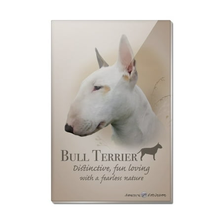 Bull Terrier Dog Breed Rectangle Acrylic Fridge Refrigerator Magnet