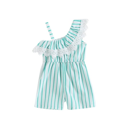 Wassery Baby Girls Jumpsuit Ruffled Lace Patchwork Striped Short Sleeve Romper Toddle Summer Casual Bodysuits 12M-5T
Wassery Baby Girls Jumpsuit Ruffled Lace Patchwork Striped Short Sleeve Romper Toddle Summer Casual Bodysuits 12M-5T