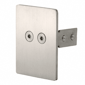 CRL GSDH160BS Brushed Stainless GSDH Series Top Track End Cap