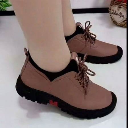 Female s Non-slip Daily Shoes Cross Front Lace-up Flats with Low-top for Office Home Outdoor Wear 35 Khaki
Female s Non-slip Daily Shoes Cross Front Lace-up Flats with Low-top for Office Home Outdoor Wear 35 Khaki