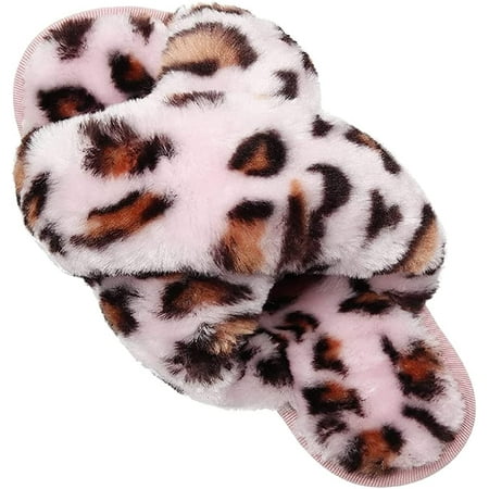 Womens Fuzzy House Slippers Cross Band Cozy Furry Plush Spa Slippers Sandals Memory Foam Soft Warm Flats Anti-Slip Indoor Outdoor Slides Shoes
Womens Fuzzy House Slippers Cross Band Cozy Furry Plush Spa Slippers Sandals Memory Foam Soft Warm Flats Anti-Slip Indoor Outdoor Slides Shoes