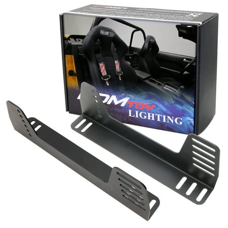 iJDMTOY Universal Fit 90-Degree L-Shape Side Mount Brackets Compatible With Aftermarket Racing Seat Made w/ 1/8-Inch Black Powder Coated Steel
iJDMTOY Universal Fit 90-Degree L-Shape Side Mount Brackets Compatible With Aftermarket Racing Seat Made w/ 1/8-Inch Black Powder Coated Steel