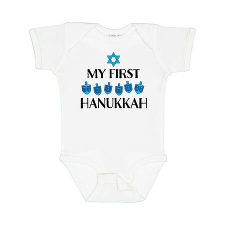 Inktastic My 1st Hanukkah Dreidels in Blue with Star of David Gift Baby Boy or Baby Girl Bodysuit
Inktastic My 1st Hanukkah Dreidels in Blue with Star of David Gift Baby Boy or Baby Girl Bodysuit