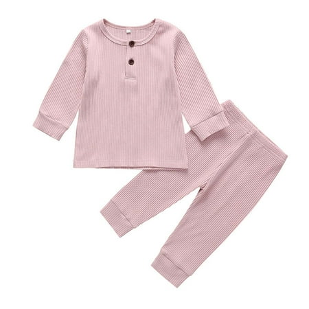 Dezsed Baby Outfits Clearance Toddler Baby Boys Girls Fashion Long Sleeve Round-Neck Solid Tops+Pants Outfits Pink 2-3 Years
Dezsed Baby Outfits Clearance Toddler Baby Boys Girls Fashion Long Sleeve Round-Neck Solid Tops+Pants Outfits Pink 2-3 Years