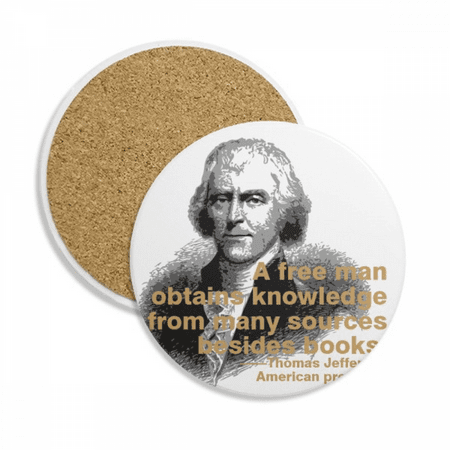 President Jefferson American Motto Coaster Cup Mug Tabletop Protection Absorbent Stone
President Jefferson American Motto Coaster Cup Mug Tabletop Protection Absorbent Stone