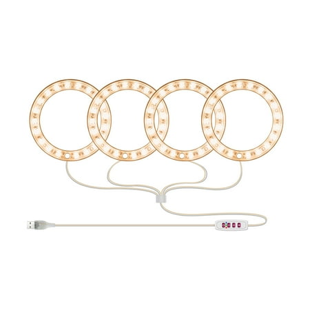 Aousin Angel Ring Plant Light Sunlight Phytolamp USB Nursery Lamp (One for Four)
Aousin Angel Ring Plant Light Sunlight Phytolamp USB Nursery Lamp (One for Four)