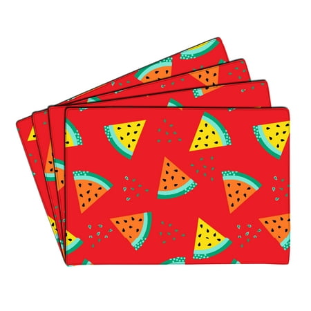 eloria Watermelon Printed Table Heat Resistant Placemats Dining Table Mats Cotton Canvas Set of 4 16 x18 Inch
eloria Watermelon Printed Table Heat Resistant Placemats Dining Table Mats Cotton Canvas Set of 4 16 x18 Inch