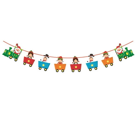 HEMOTON Creative Christmas Train Shape Banners Colorful Garland Paper Bunting Flag Party Decoration Background Layout Props Christmas Supplies
HEMOTON Creative Christmas Train Shape Banners Colorful Garland Paper Bunting Flag Party Decoration Background Layout Props Christmas Supplies
