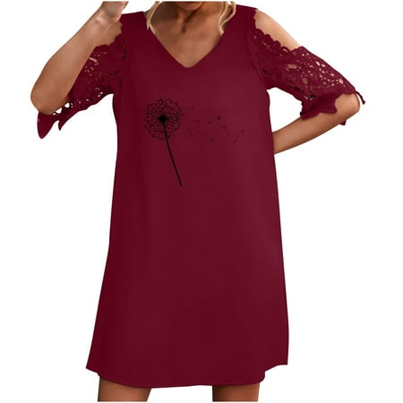 Formal Dresses for Women Plus Size Dress for Women Women s Summer Sexy Printed V-Neck Lace Cold Shoulder Short Sleeeve Dresses Dresses for Women Long Dresses for Women Clearance 2023 Red 2XL
Formal Dresses for Women Plus Size Dress for Women Women s Summer Sexy Printed V-Neck Lace Cold Shoulder Short Sleeeve Dresses Dresses for Women Long Dresses for Women Clearance 2023 Red 2XL