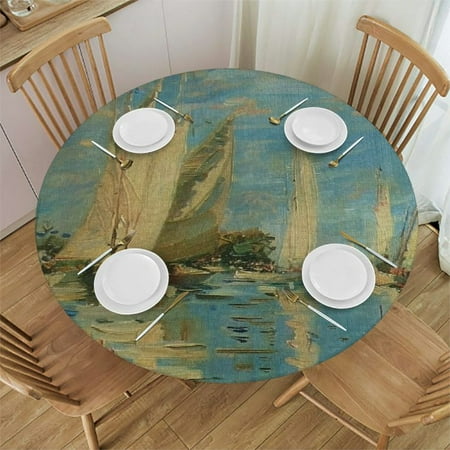 Orinice Sailboats Water Island Round Table Cover Stain Resistant Washable Indoor Outdoor Tablecloth Kitchen Dining Wedding Parties Picnic Camping 100% Polyester Fiber 46-50
Orinice Sailboats Water Island Round Table Cover Stain Resistant Washable Indoor Outdoor Tablecloth Kitchen Dining Wedding Parties Picnic Camping 100% Polyester Fiber 46-50