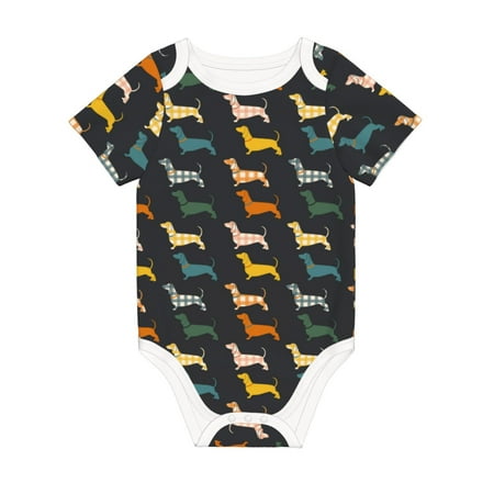 Coaee Plaid Dachshund for Soft Cotton Baby Short-Sleeve Bodysuit Baby Girls Boys Bodysuit Romper
Coaee Plaid Dachshund for Soft Cotton Baby Short-Sleeve Bodysuit Baby Girls Boys Bodysuit Romper