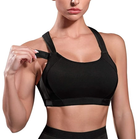 Nebility Women High Impact Racerback Sports Bras Wirefree Front Adjustable Workout Tops Bounce Control Gym Activewear Bra
Nebility Women High Impact Racerback Sports Bras Wirefree Front Adjustable Workout Tops Bounce Control Gym Activewear Bra
