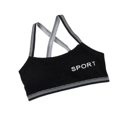 Everyday Comfortable Bra Cotton Bras Wireless Light Padded Sports Bra Girls Racerback Moisture Wicking Training Bra Black One Size
Everyday Comfortable Bra Cotton Bras Wireless Light Padded Sports Bra Girls Racerback Moisture Wicking Training Bra Black One Size