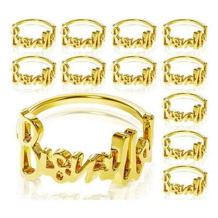 12PCS Bismillah Metal Napkin Rings Letter Metal Napkin Ring Set Letter Napkin Rings Set for Ramadan Napkin Ring
12PCS Bismillah Metal Napkin Rings Letter Metal Napkin Ring Set Letter Napkin Rings Set for Ramadan Napkin Ring