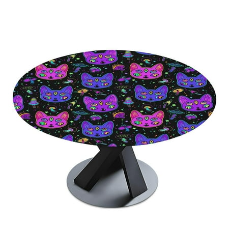 Cartoon Cute Cats Round Fitted Tablecloth Elastic Table Cover Waterproof Dining Table Cover for Indoor Outdoor Decor Table Cloth 
Cartoon Cute Cats Round Fitted Tablecloth Elastic Table Cover Waterproof Dining Table Cover for Indoor Outdoor Decor Table Cloth